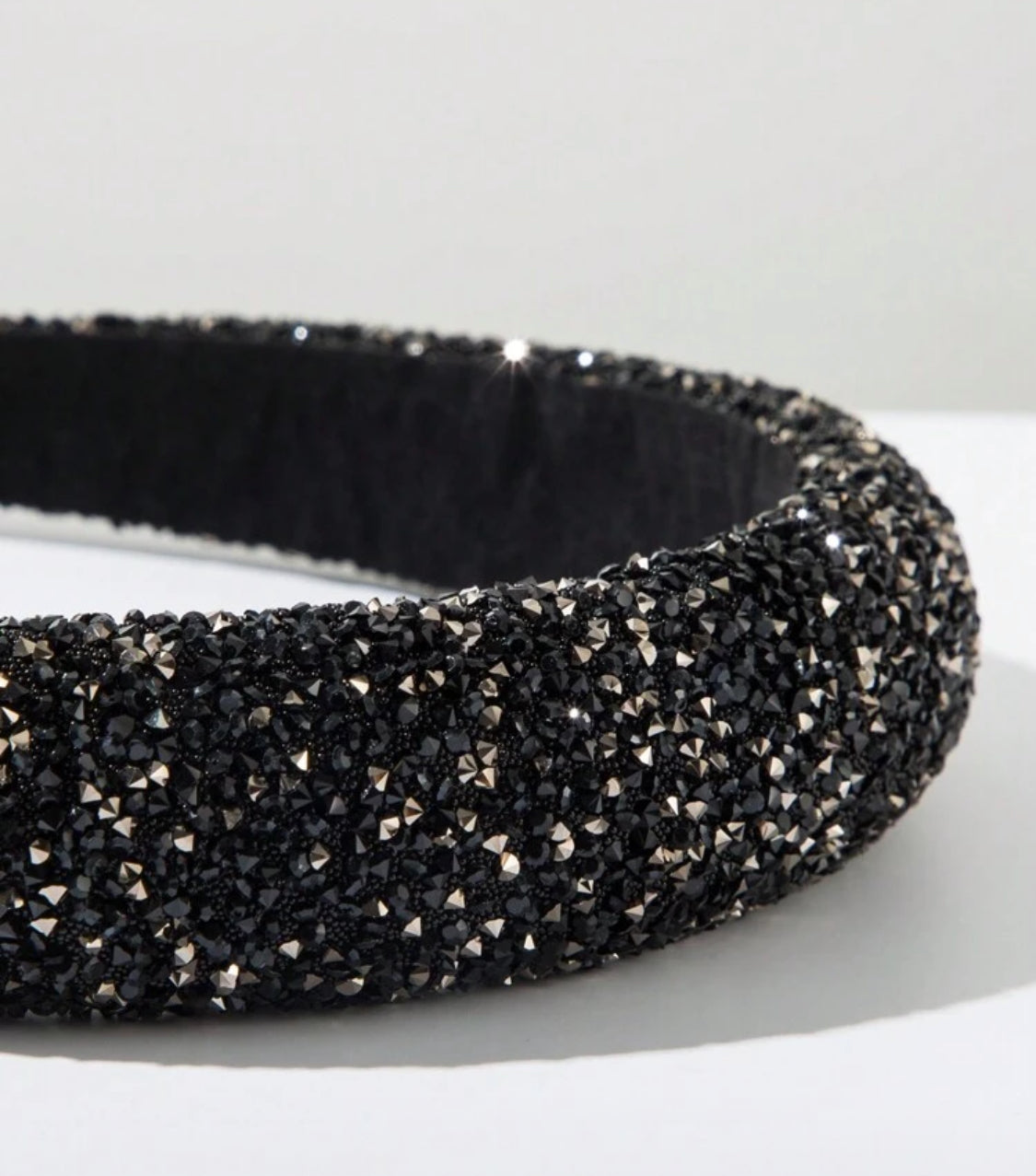 Satin Gemstone Faux Pearl Headband