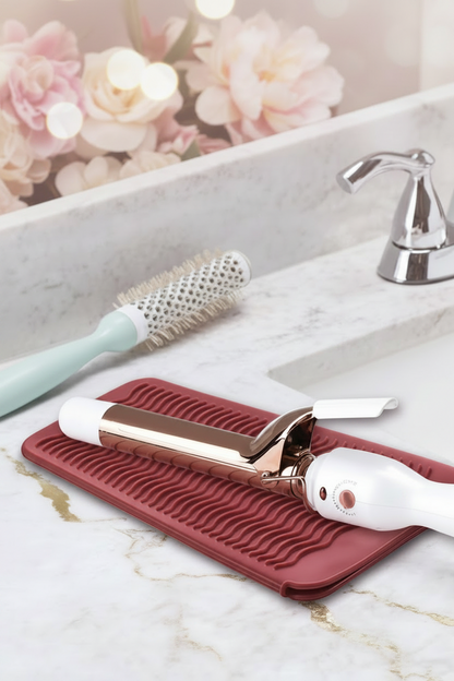Silicone Heat Styling Matt & Travel Storage Sleeve