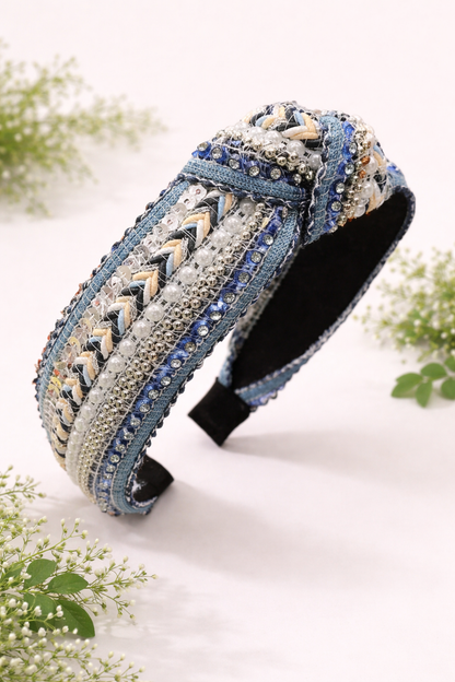 Headband:   Simple Boho Knotted Astd Colors