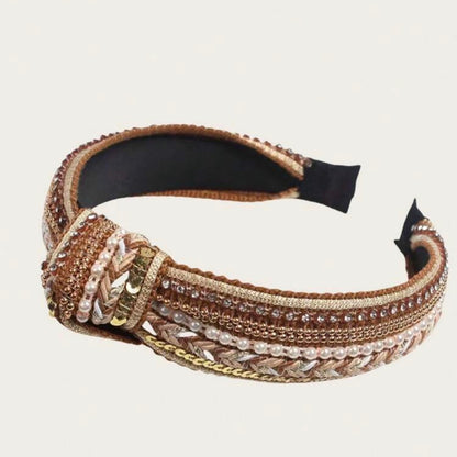 Headband:   Simple Boho Knotted Astd Colors
