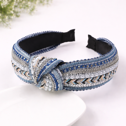 Headband:   Simple Boho Knotted Astd Colors