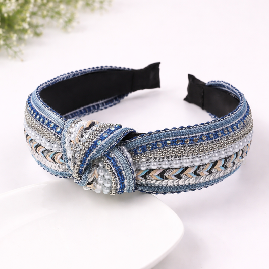 Headband:   Simple Boho Knotted Astd Colors