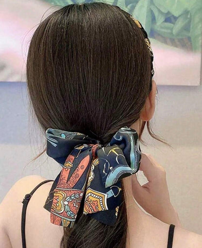 Headband: Vintage Pattern SilK Long Tie