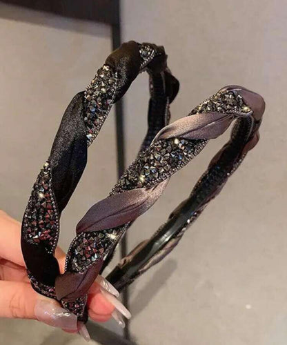 Headband:  Satin and Bling Twist