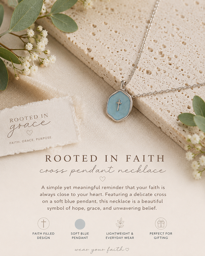 Necklace:  Faithful Grace Pendant and Silver Chain