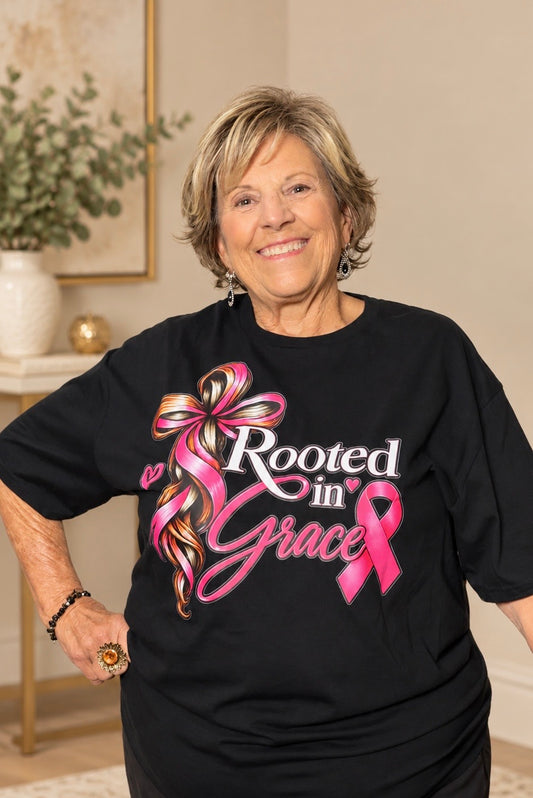 Rooted In Grace Pink Out Tee