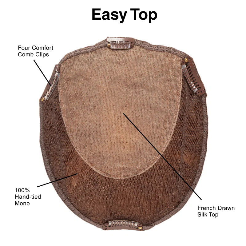 Easy Top Human Hair Topper - 10"