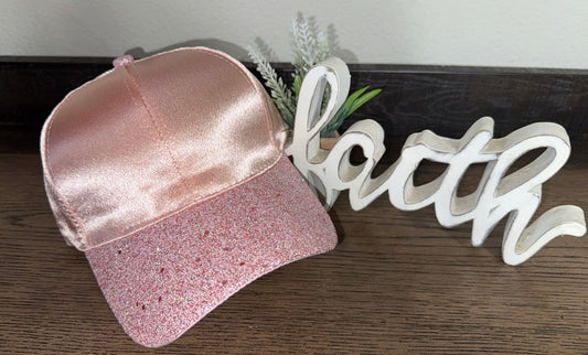 Satin Bling Baseball Cap