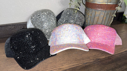 Baseball Cap:  Blinged Up in Assorted Colors