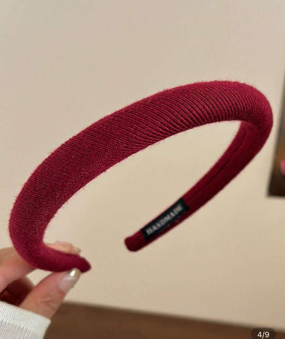 Headband: Solid Color Minimalist Style in Astd Colors