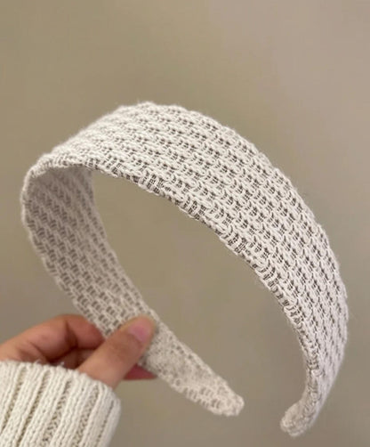 Headband:  Knitted/Woven Wide in Neutral Collection