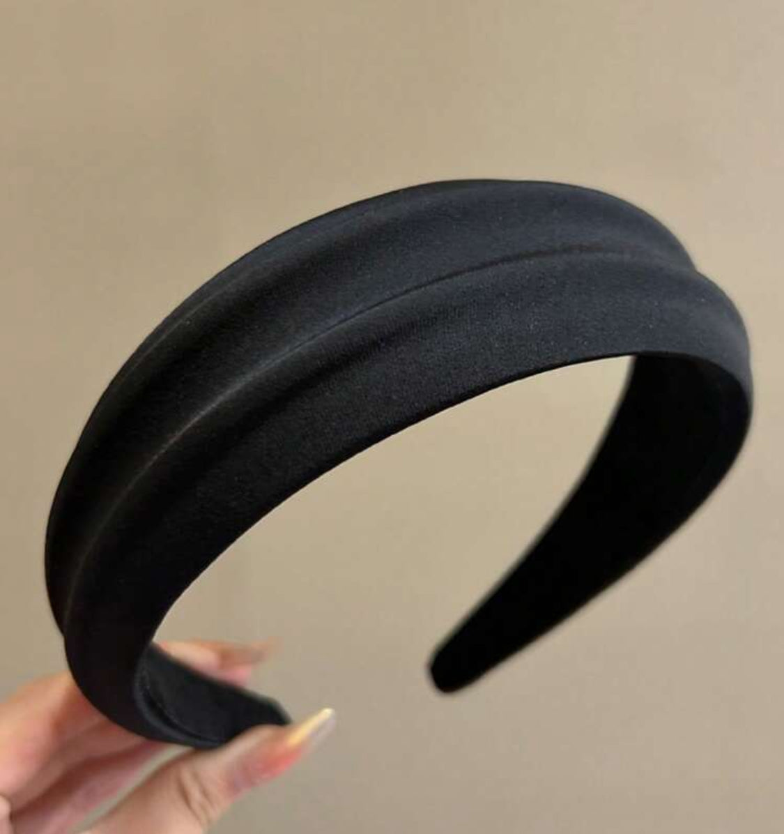 Wide Solid Satin Headband