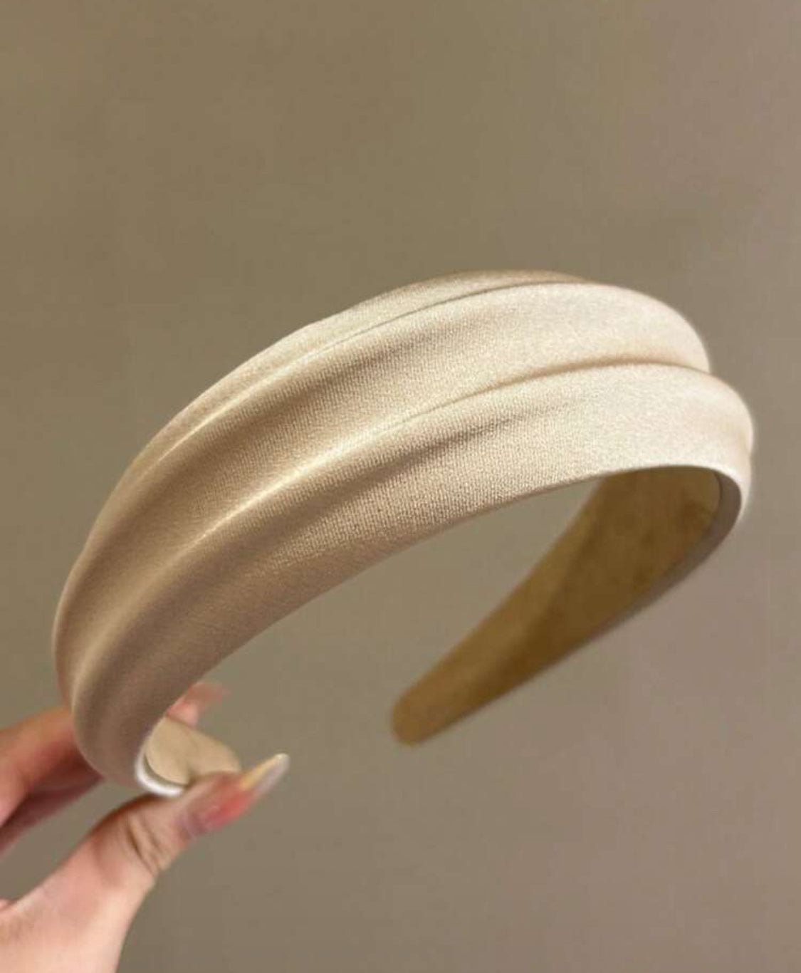 Wide Solid Satin Headband