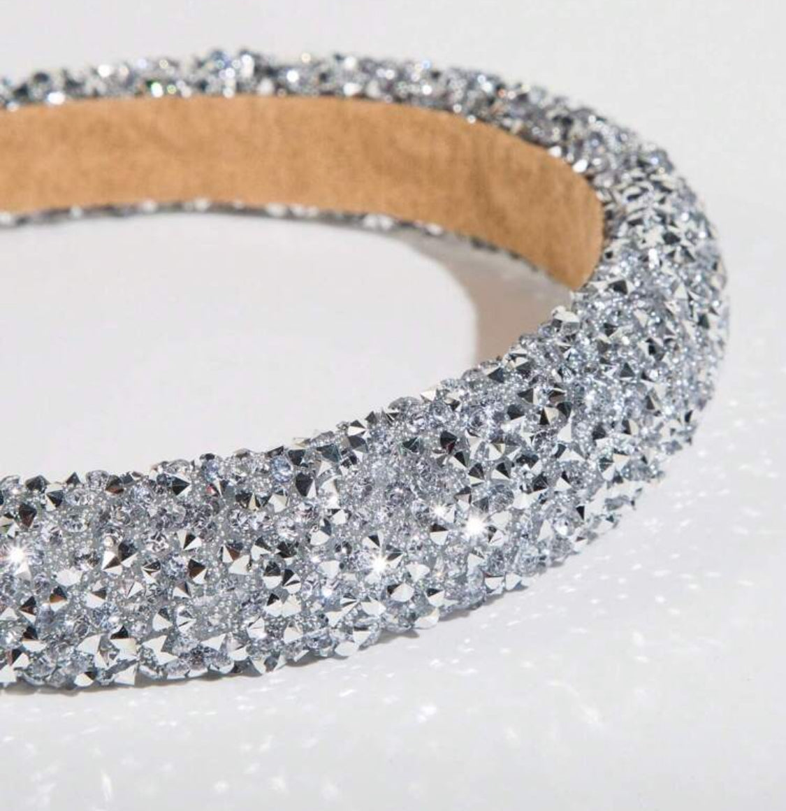 Satin Gemstone Faux Pearl Headband