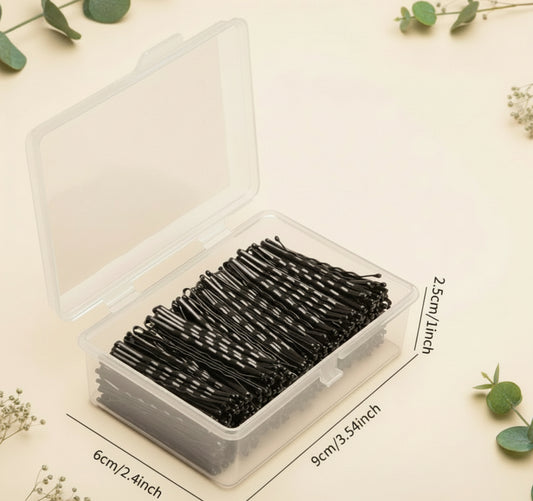 100 Count Bobby Pin-Black