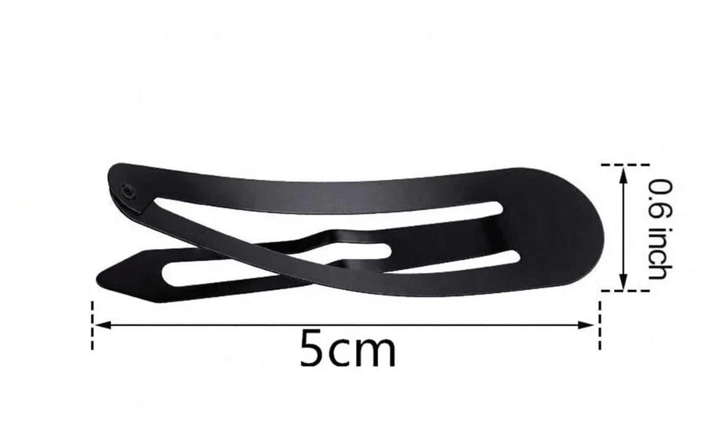 2” Metal Clips-Black, 25 Count