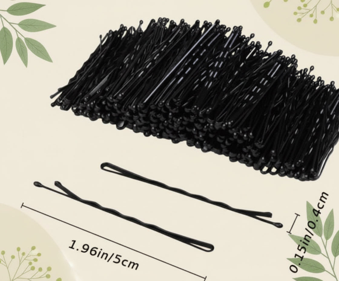 100 Count Bobby Pin-Black
