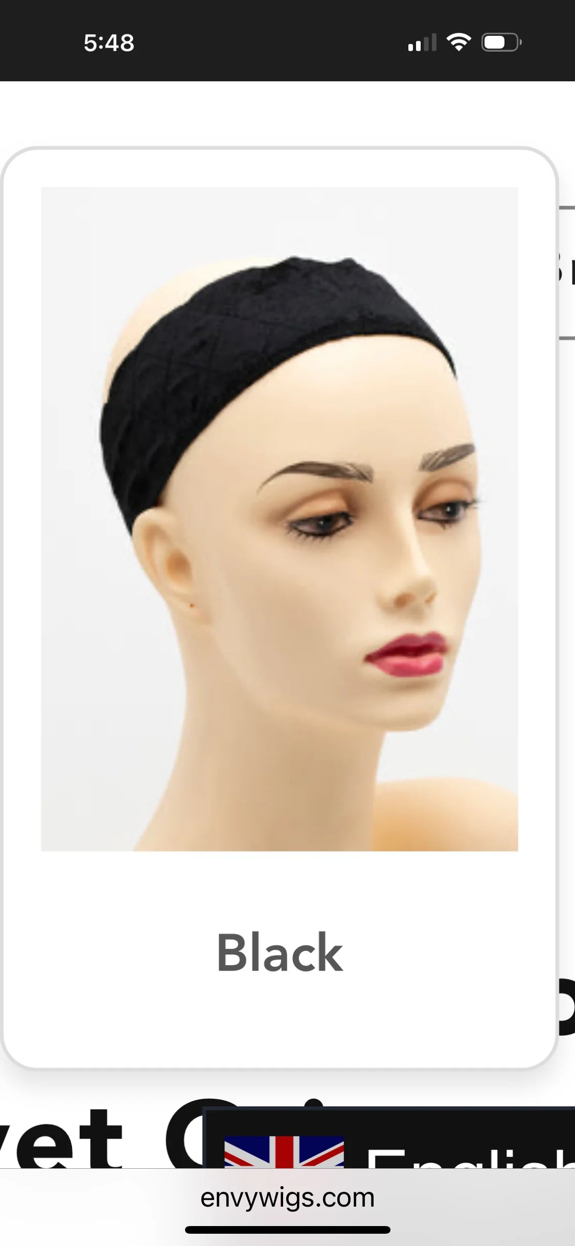 Velvet Adjustable Wig Grip
