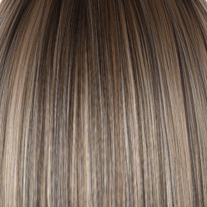 Bronde-R - Perfect mix of dark brown, natural medium blond tones. Adding medium dark brown root completes the color profile.   