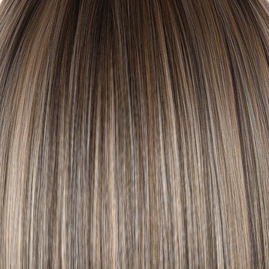 Bronde-R - Perfect mix of dark brown, natural medium blond tones. Adding medium dark brown root completes the color profile.   