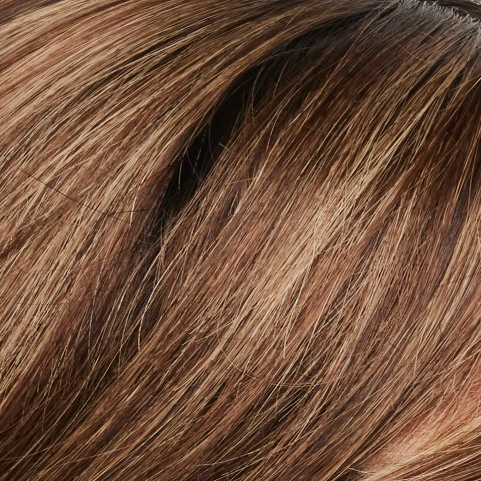 Chocolate Parfait Root - Warm, dark-brown base with natural creamy highlights. This soft, dark brown root tone creates a natural, yet dimensional appearance.
