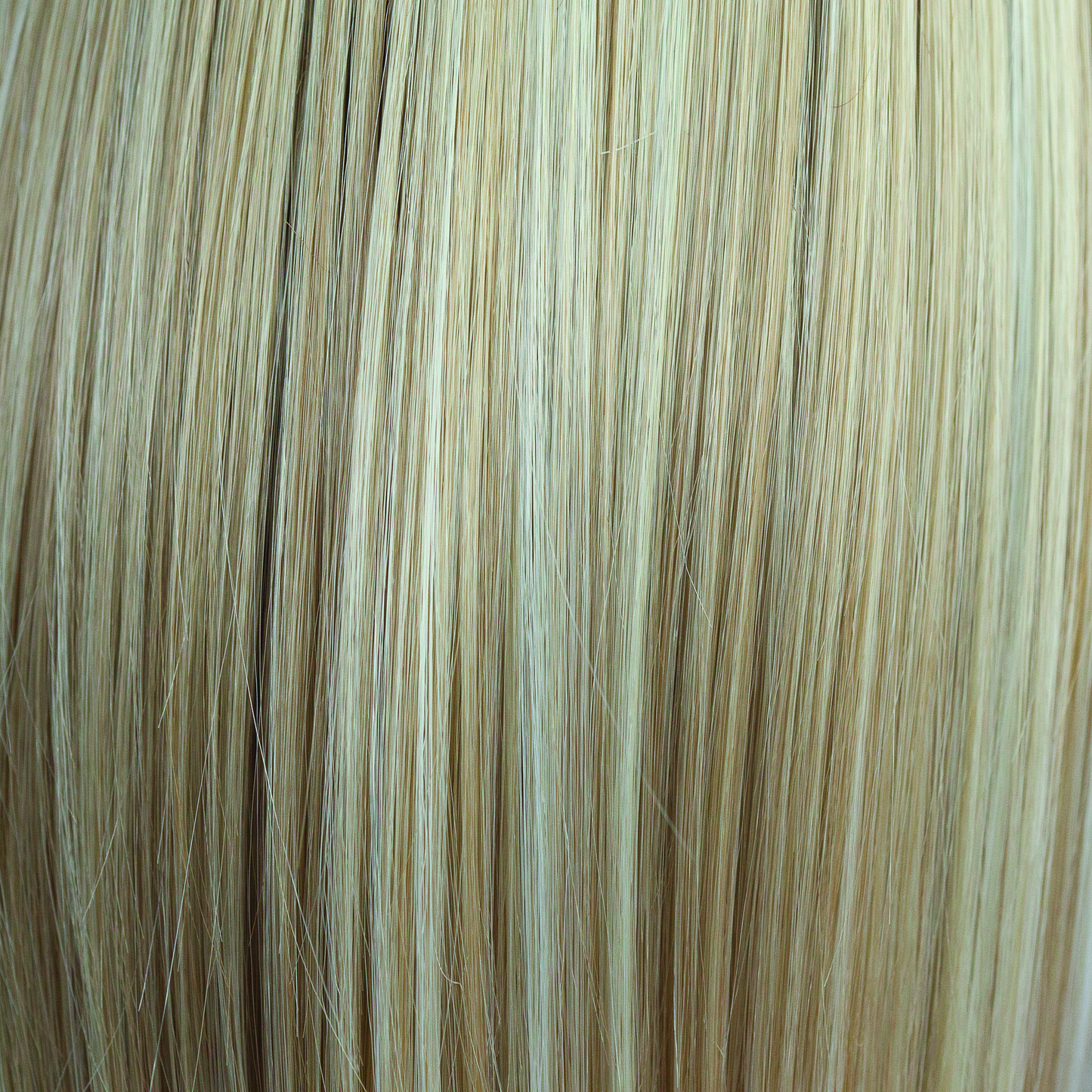 Sugar Cookie  -  This is a creamy blond color with thick ribbon weaves of toasted biscuit, honey blonds and porcelain whites all running through. 